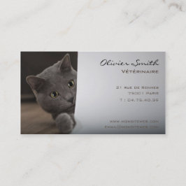Kattenvisitekaartje, dierenarts visitekaartje