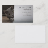 Kattenvisitekaartje, dierenarts visitekaartje (Voorkant / Achterkant)
