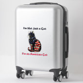 Kattenvlag Amerika Sticker (Koffer)