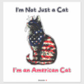 Kattenvlag Amerika Sticker (Vel)