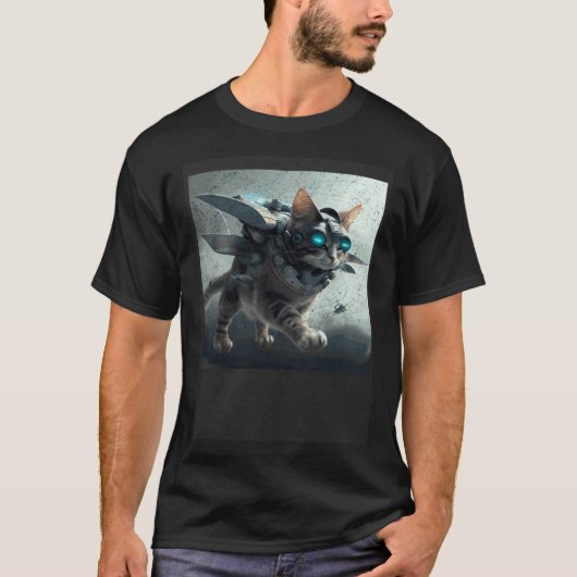 Kattenvlieg Oorlog T-shirt (Voorkant)