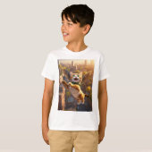 Kattenvliegavonturen" T-shirt (Voorkant volledig)