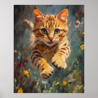 Kattenvlucht in een bos van vuur - Springende Beng