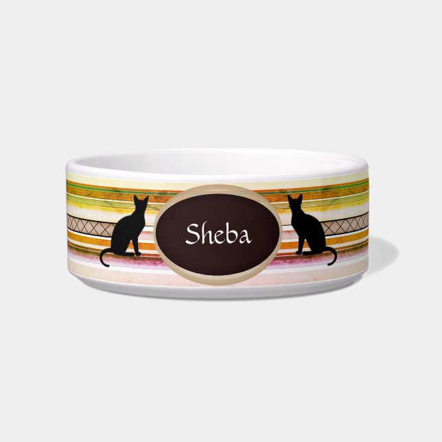  kattenvoer Bowl in wit HAMbWG Voerbakje (Voorkant)