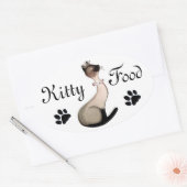 Kattenvoer Label Stickers (Envelop)