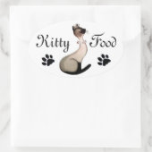 Kattenvoer Label Stickers (Tas)