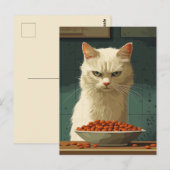 Kattenvoerstaking Briefkaart (Voorkant / Achterkant)