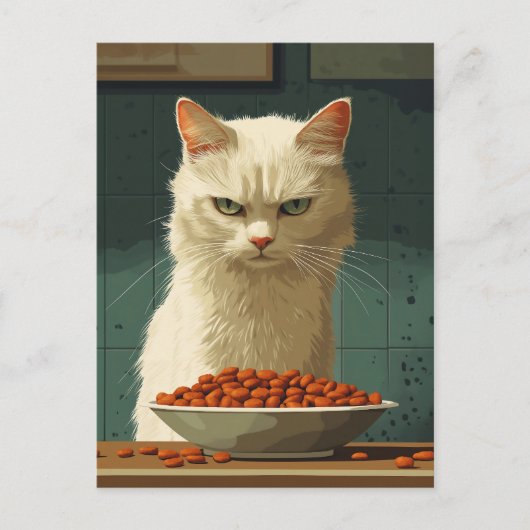 Kattenvoerstaking Briefkaart (Voorkant)