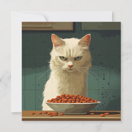 Kattenvoerstaking Kaart (Voorkant)