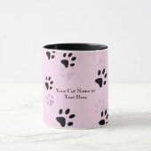 Kattenvoetafdrukken Mok (Midden)