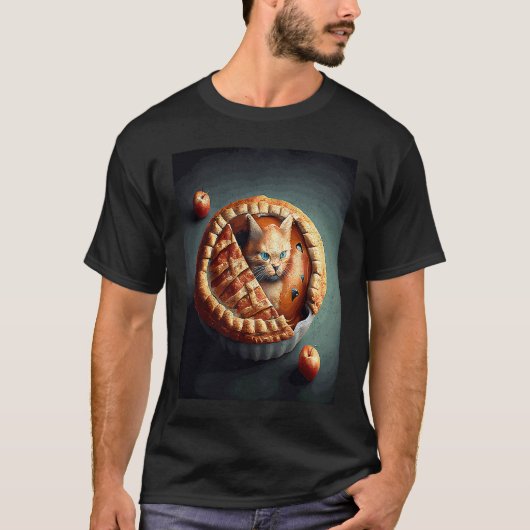 Kattenvoetbal Appeltaart T-shirt (Voorkant)