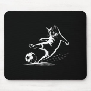 Kattenvoetbal Grafische Kattensport Grappige Kat Muismat
