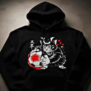 Kattenvoetballer Dames Hoodie - Unieke Japanse