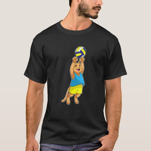Kattenvolleybalsport T-shirt (Voorkant)