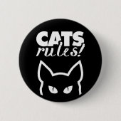 Kattenvoorschriften Ronde Button 5,7 Cm (Voorkant)