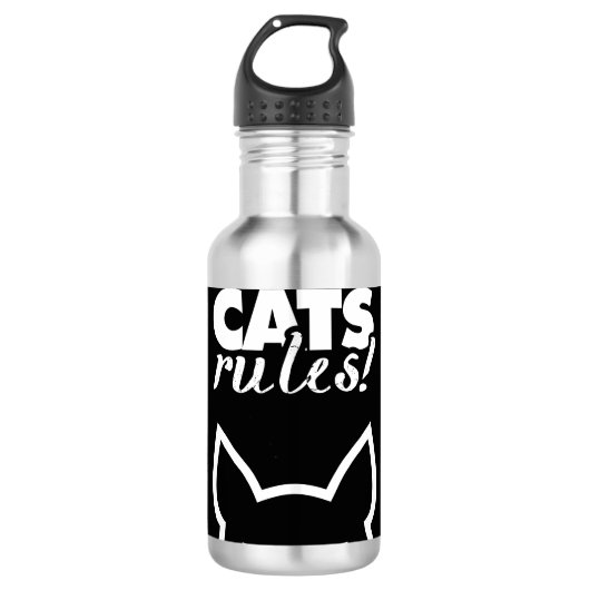 Kattenvoorschriften Waterfles (Voorkant)