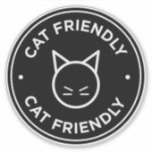 Kattenvriendelijk Sticker (Voorkant)