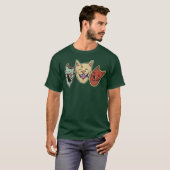 Kattenvriendjes cadeau t-shirt (Voorkant volledig)