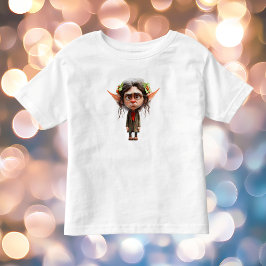 Kattenvrouw Kerst Elf Peuter T-shirt