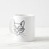Kattenvrouw  koffiemok (Voorkant links)