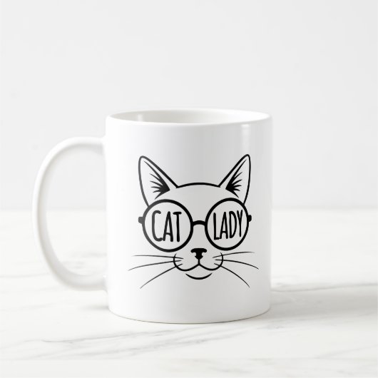 Kattenvrouw  koffiemok (Links)