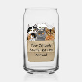 Kattenvrouw Starter Kit Blikvorm Glas (Achterkant)