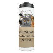 Kattenvrouw Starter Kit Thermosbeker (Voorkant)
