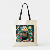 Kattenvrouw T-shirt Tote Bag (Achterkant)