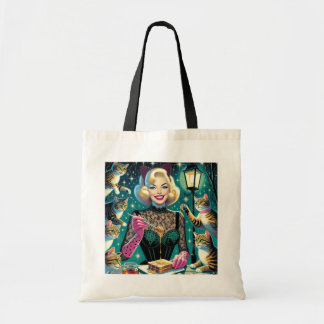 Kattenvrouw T-shirt Tote Bag
