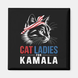 Kattenvrouwen voor Kamala President Kamala Harris  Magneet