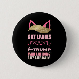 Kattenvrouwen Voor Trump Maken Amerika's Katten We Ronde Button 5,7 Cm