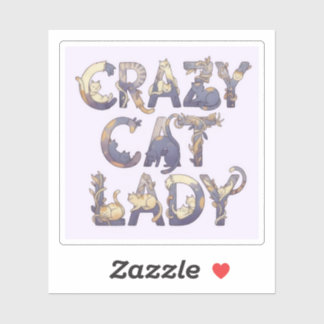 Kattenvrouwtje Sticker