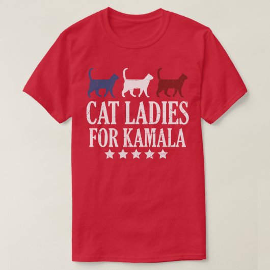 Kattenvrouwtjes voor Kamala 6 T-shirt (Design voorkant)