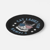 Kattenvrouwtjes voor Kamala Papieren Bordje (Gekanteld)