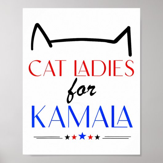 Kattenvrouwtjes voor Kamala Poster (Voorkant)