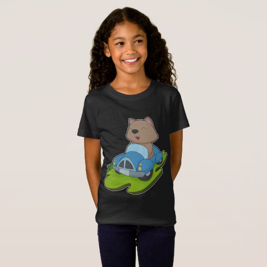 kattenwagen t-shirt (Voorkant volledig)