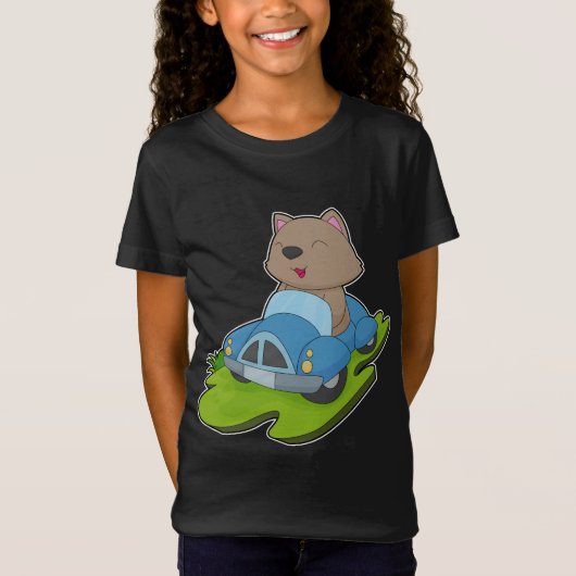 kattenwagen t-shirt (Voorkant)