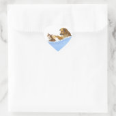 Kattenwas Hart Sticker (Tas)
