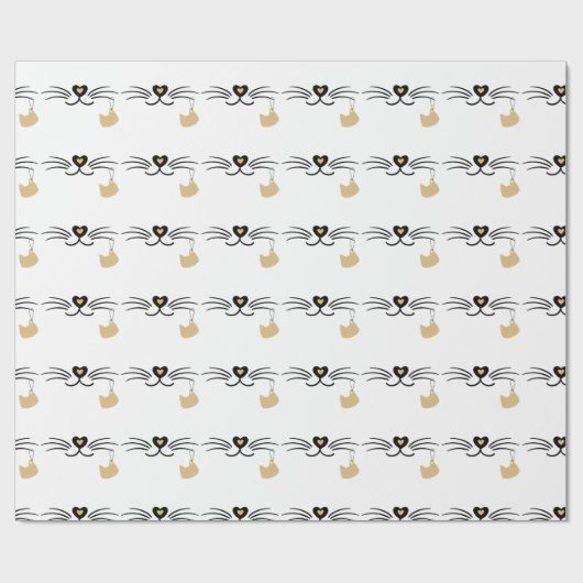 Kattenwhiskers Cadeaupapier (Vlak)
