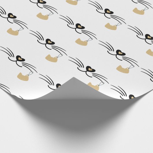 Kattenwhiskers Cadeaupapier (Hoek)