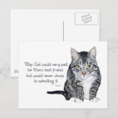 Kattenwijsheid - en Vriendschap Briefkaart (Voorkant / Achterkant)