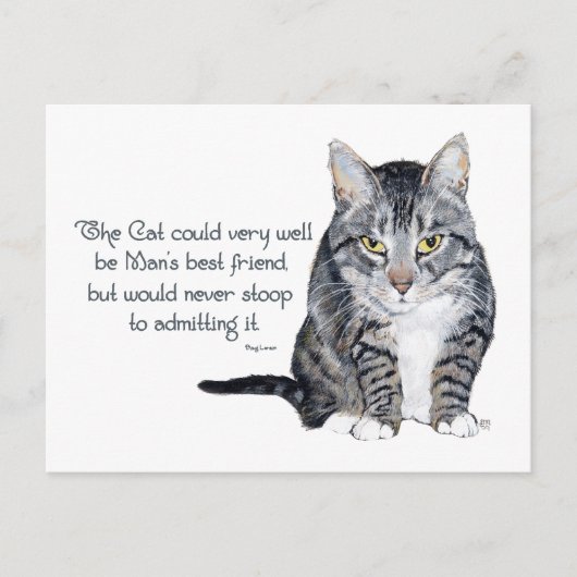 Kattenwijsheid - en Vriendschap Briefkaart (Voorkant)