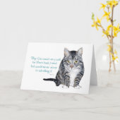 Kattenwijsheid - en Vriendschap Kaart (Gele Bloem)