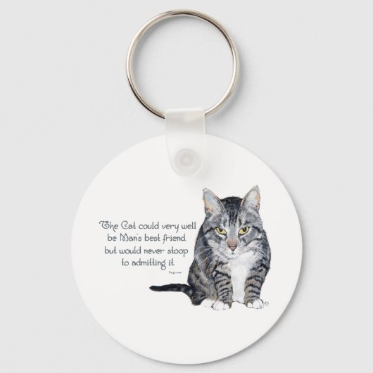 Kattenwijsheid - en Vriendschap Sleutelhanger (Voorkant)