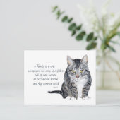 Kattenwijsheid - Familiedynamiek Briefkaart (Staand voorkant)