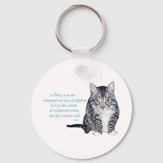 Kattenwijsheid - Familiedynamiek Sleutelhanger (Voorkant)
