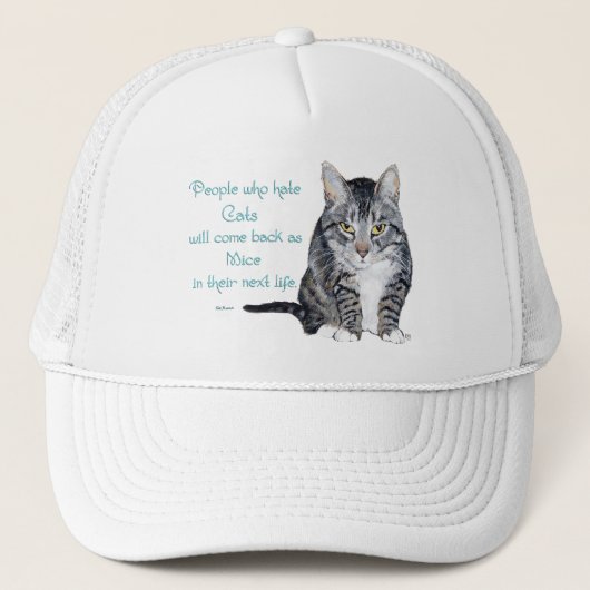Kattenwijsheid - Mensen die haten katten Trucker Pet (Voorkant)