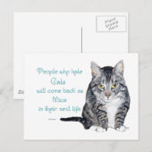 Kattenwijsheid - Mensen die katten haten Briefkaart (Voorkant / Achterkant)
