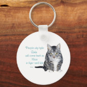 Kattenwijsheid - Mensen die katten haten Sleutelhanger (Voorkant)