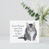 Kattenwijsheid - Sommige mensen hebben katten Briefkaart (Staand voorkant)